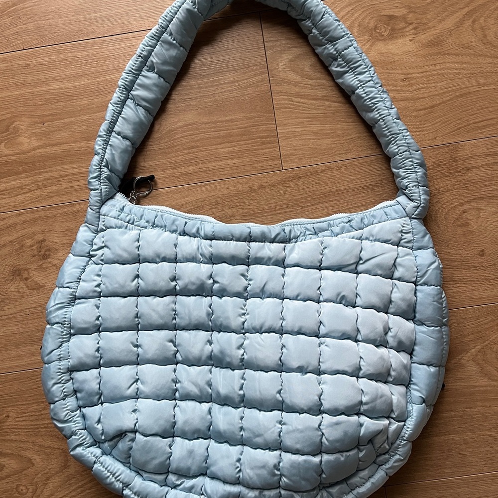 Othr Quilted Sky Blue Hobo Bag